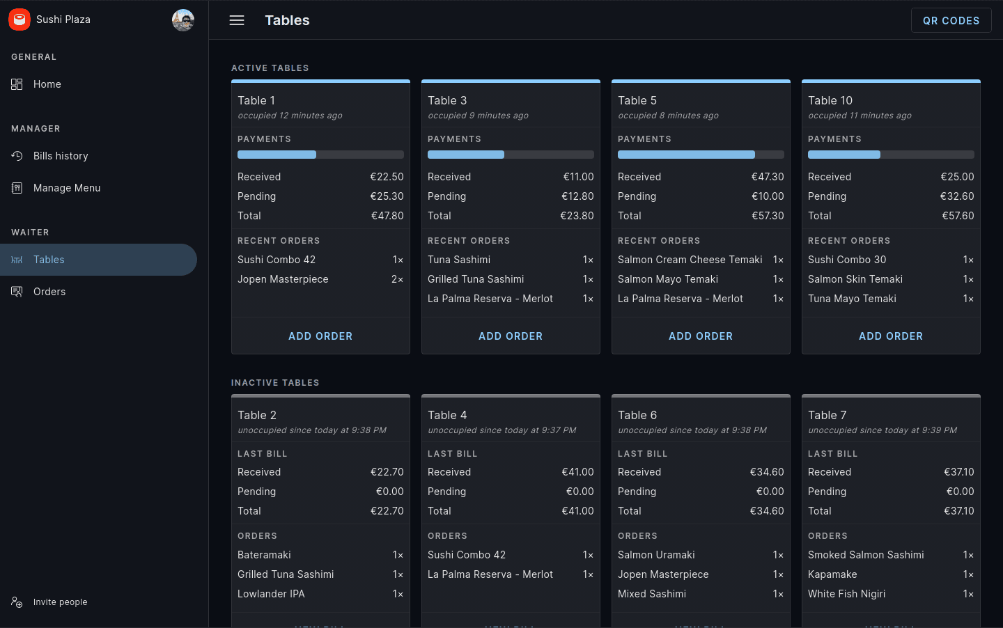 Screenshot of Tabby Tables
